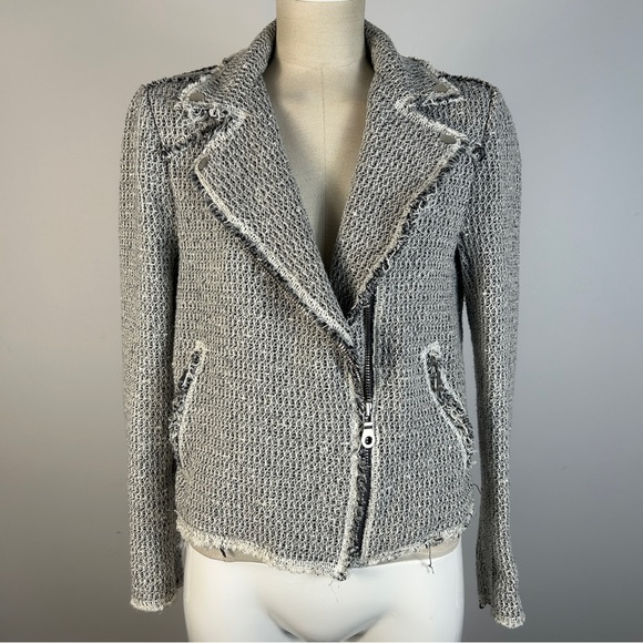 Rebecca Taylor Gray Textured Blazer 12 - Picture 1 of 10